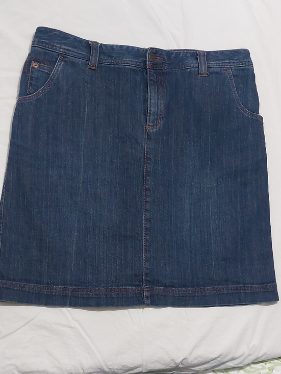 Eddie Bauer Dresses & Skirts - Eddie Bauer Dark Blue Denim Mini Skirt